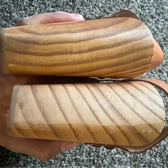 Free People Tan Platform Clogs with Studded Details - Picture 7 of 8